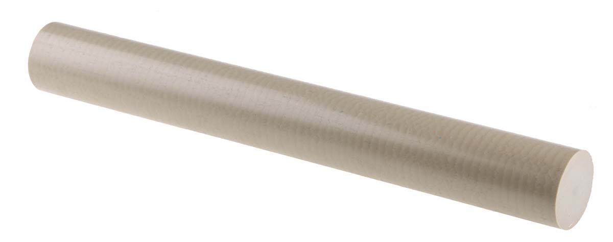 RS PRO Beige Polyetheretherketone PEEK Rod, 300mm x 36mm Diameter