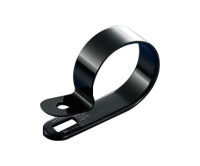 RS PRO 15.8mm Black, Nylon 66 P Clip