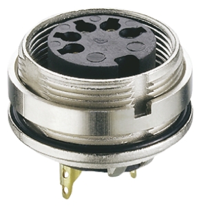 Lumberg 8 Pole Din Socket, DIN EN 60529, 5A, 60 V ac IP68, Female, Panel Mount