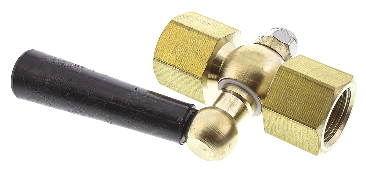 RS PRO Pressure Gauge Cock 3/8 in BSP Female 3/8 in BSP Female