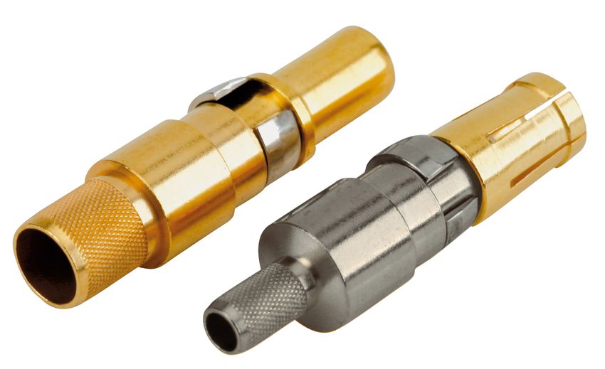 CONEC, 132J21 Series, Female Crimp D-sub Connector Contact, Gold over Nickel Coaxial