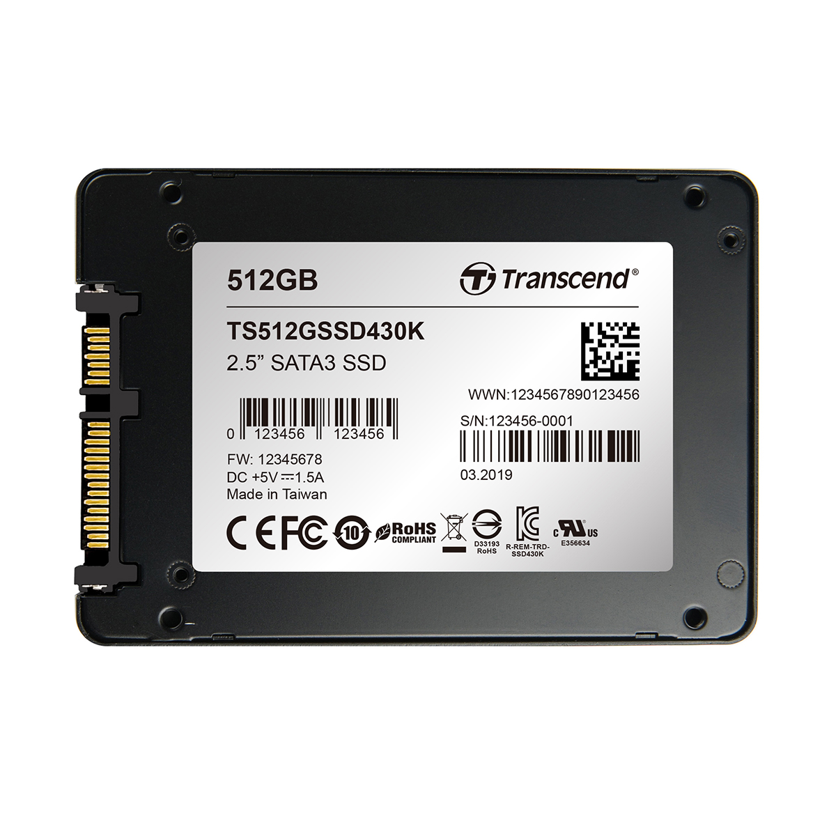 Transcend SSD430K 63.5 mm 512 GB Internal SSD
