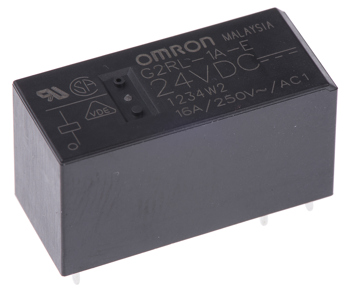 Omron PCB Mount Power Relay, 24V dc Coil, 16A Switching Current, SPST