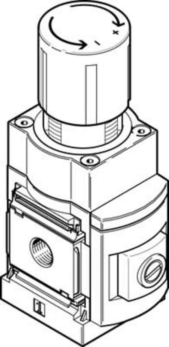 Festo G 1/2 Pneumatic Regulator - 0.05bar to 2.5bar, 14bar max. input, 538022