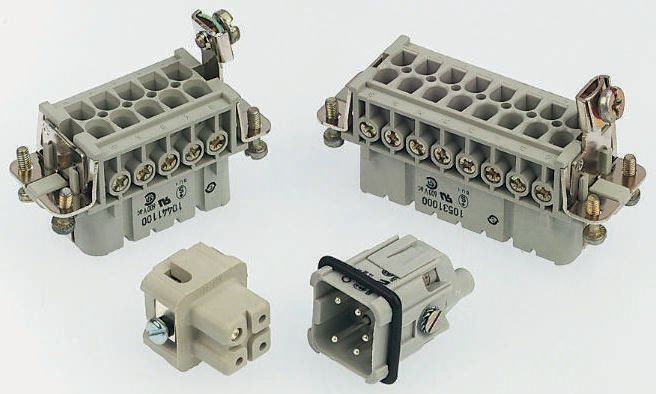 EPIC Heavy Duty Power Connector Insert, 10A, Female, H-A Series, 32 Contacts