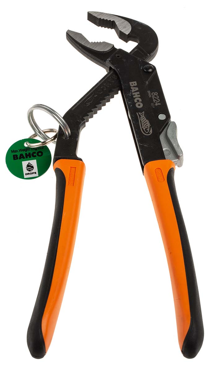 Bahco Water Pump Pliers, 250 mm Overall, 51 Jaw