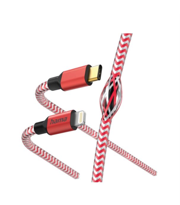 Hama USB 2.0, Male Lightning to Male USB C, 480Mbps, 1.5m