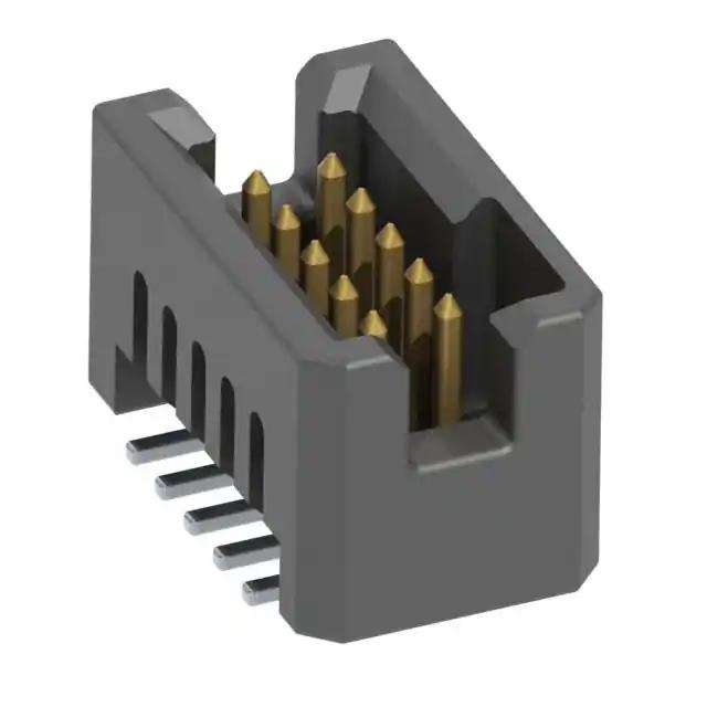 Samtec TFM Series Vertical Through Hole PCB Header, 10 Contact(s), 1.27 mm Pitch, 2 Row, Shrouded