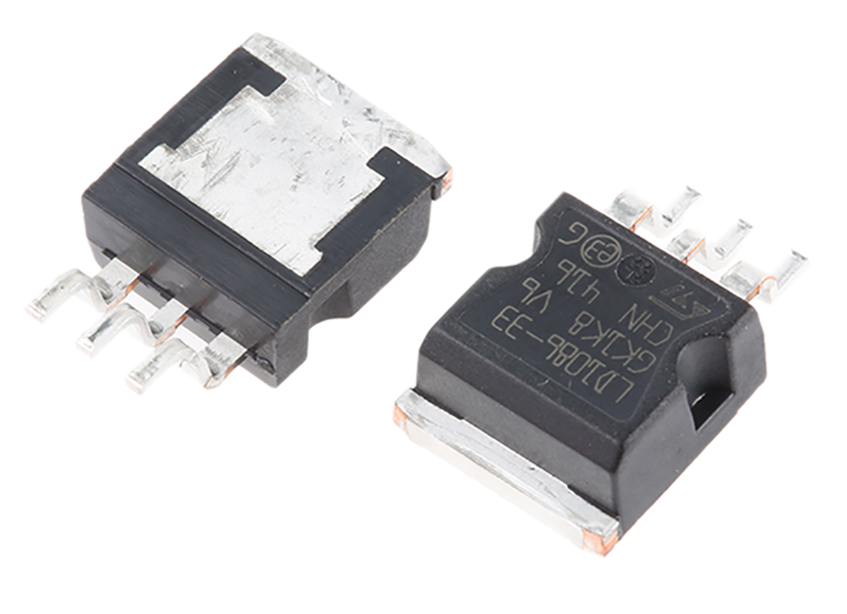 STMicroelectronics LD1086D2M33TR, Voltage Regulator 30V 3-Pin