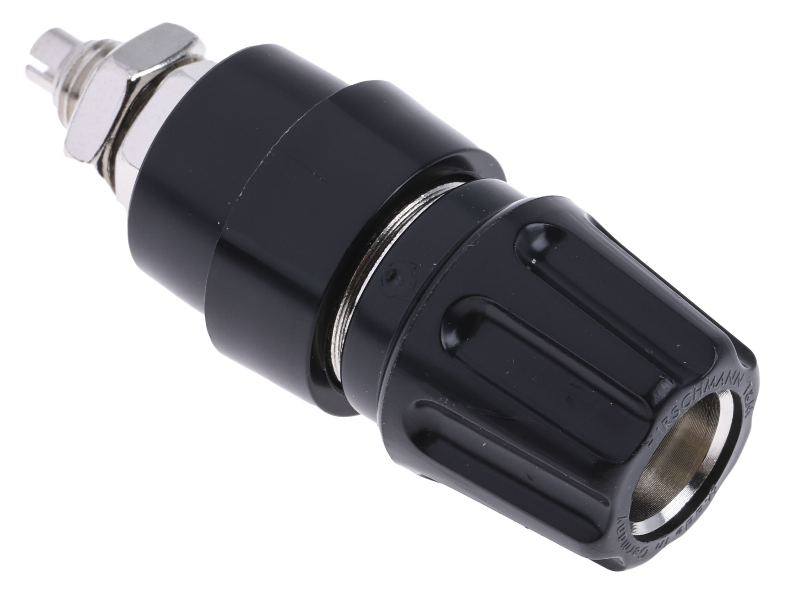 Hirschmann Test & Measurement 4mm Black Terminal Post, 60V dc, 63A, M6 x 0.75 Thread