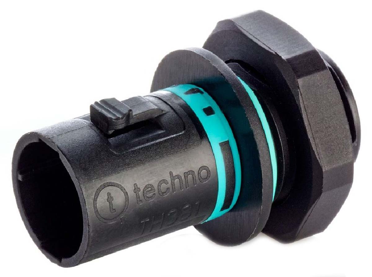 RS PRO Tee Plug, 2-Pole, Male, 1-Way, Panel Mount, 10A, IP68