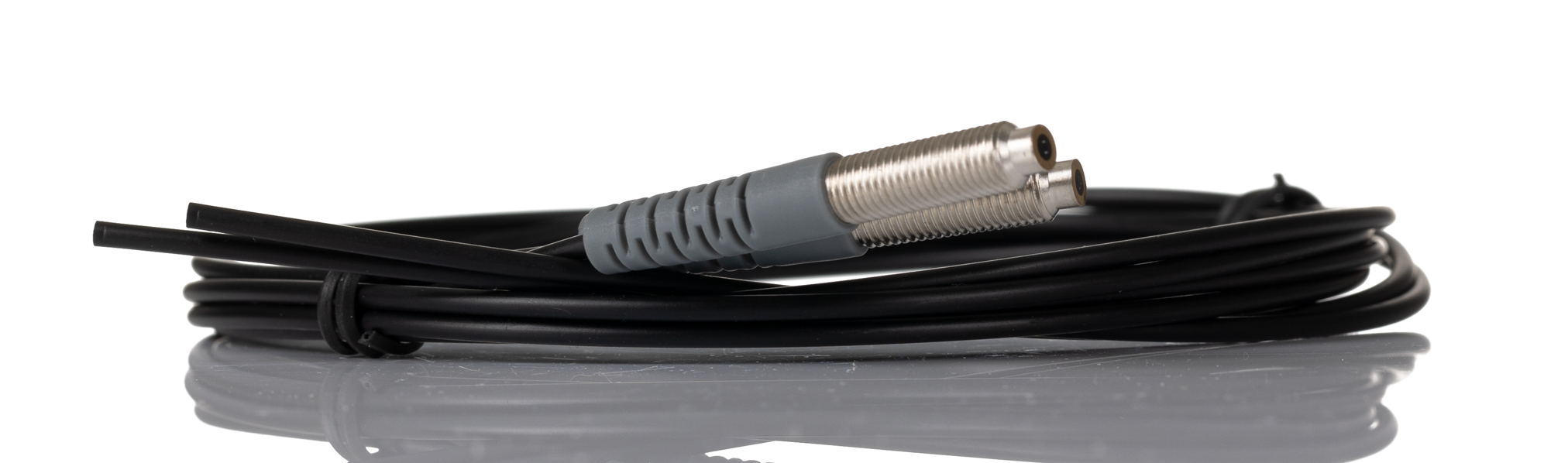 RS PRO Plastic Fibre Optic Sensor 280 mm, 300 mm, 500 mm, 800 mm, NPN /PNP (Fiber amplifier FD3 series) Output, 0.8