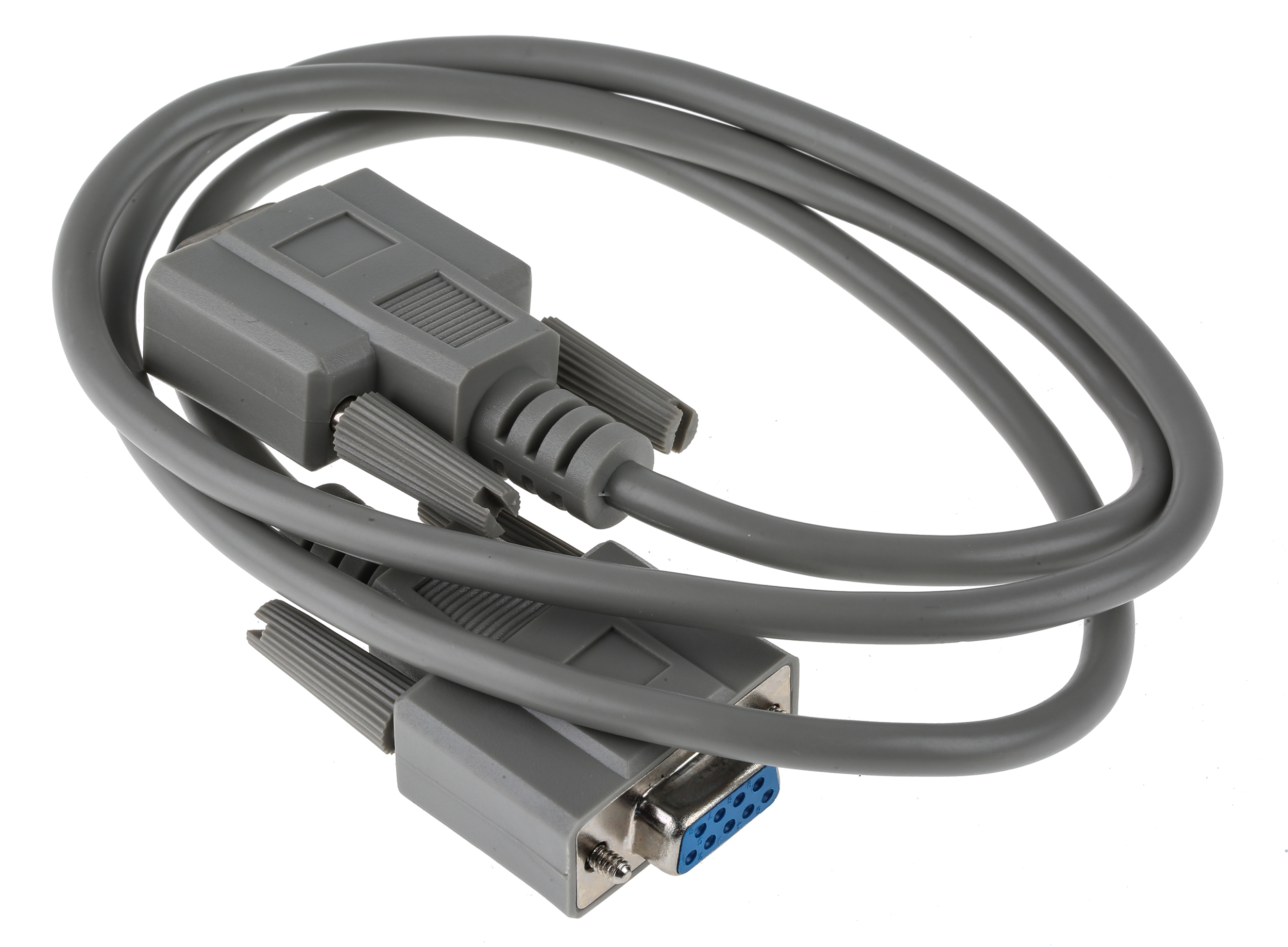 RS PRO Female 9 Pin D-sub to Female 9 Pin D-sub Serial Cable, 1m PVC