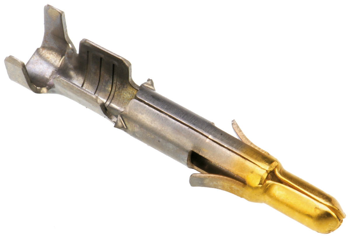 TE Connectivity Universal MATE-N-LOK Series Male Crimp Terminal, 20AWG Min, 14AWG Max