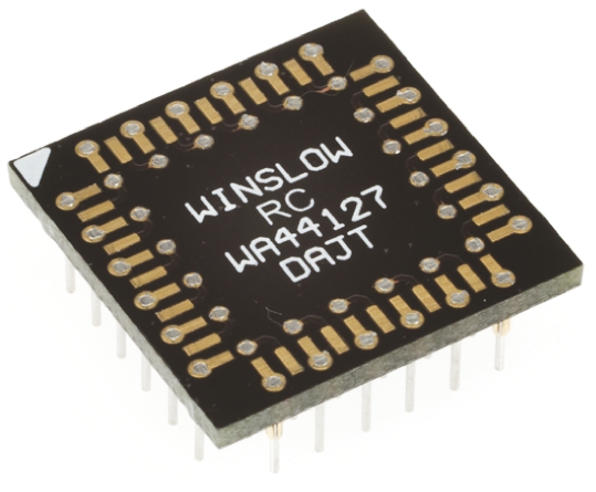 Winslow Straight Through Hole Mount 1.27mm Pitch IC Socket Adapter, 84 Pin Female PLCC to 84 Pin Male PGA