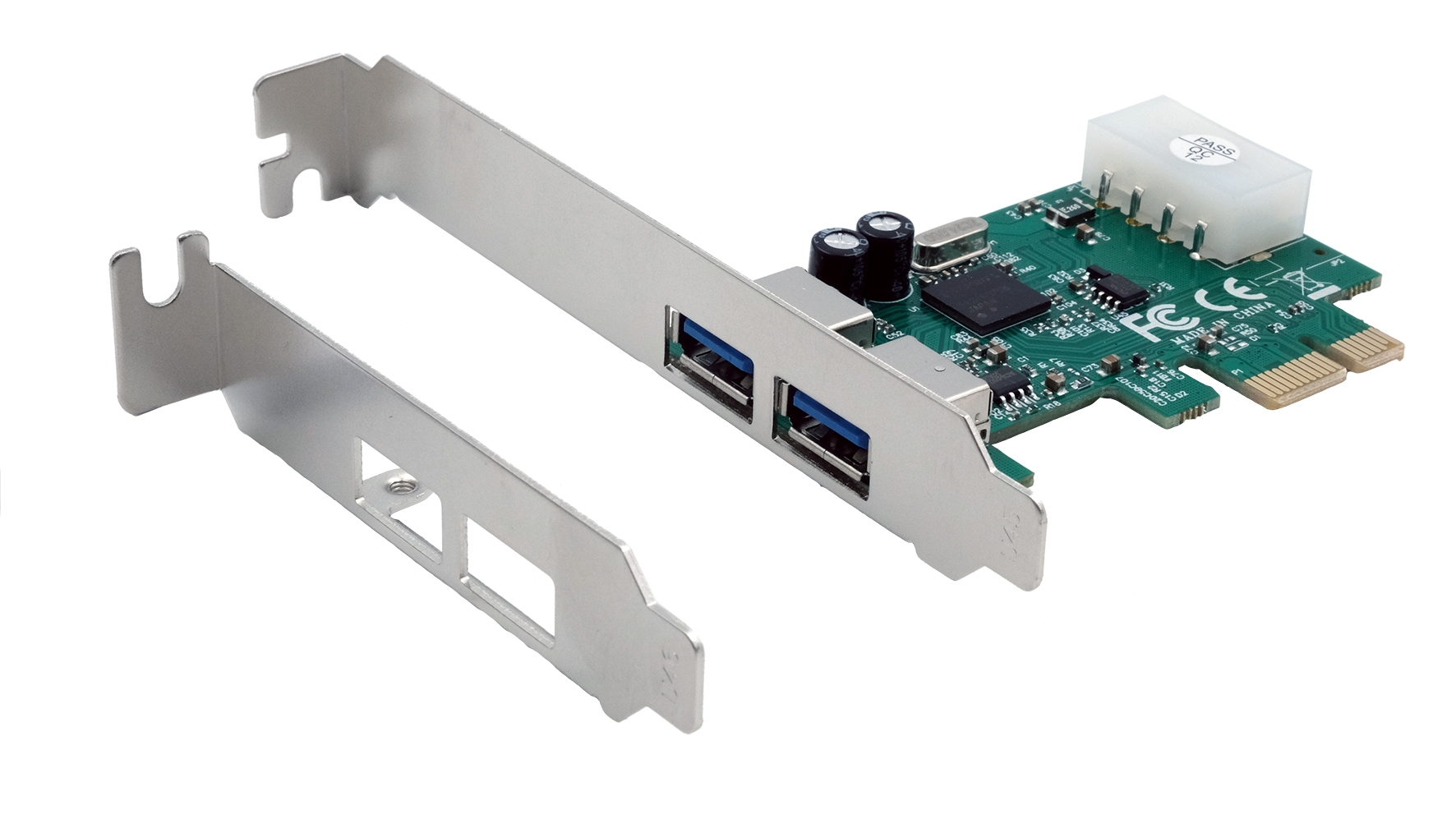 Exsys 2 Port PCIe USB 3.2 Serial Card