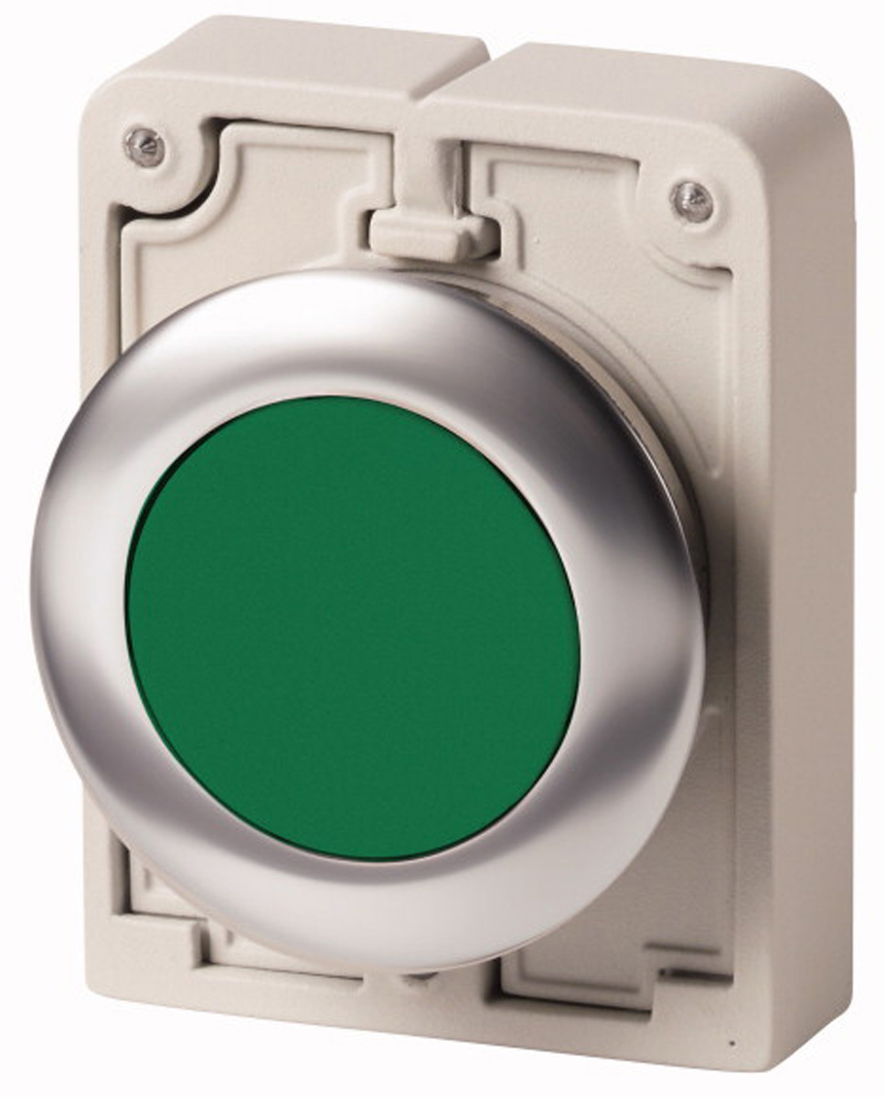 Eaton RMQ Titan M30 Series Green Momentary Push Button, 30mm Cutout, IP67
