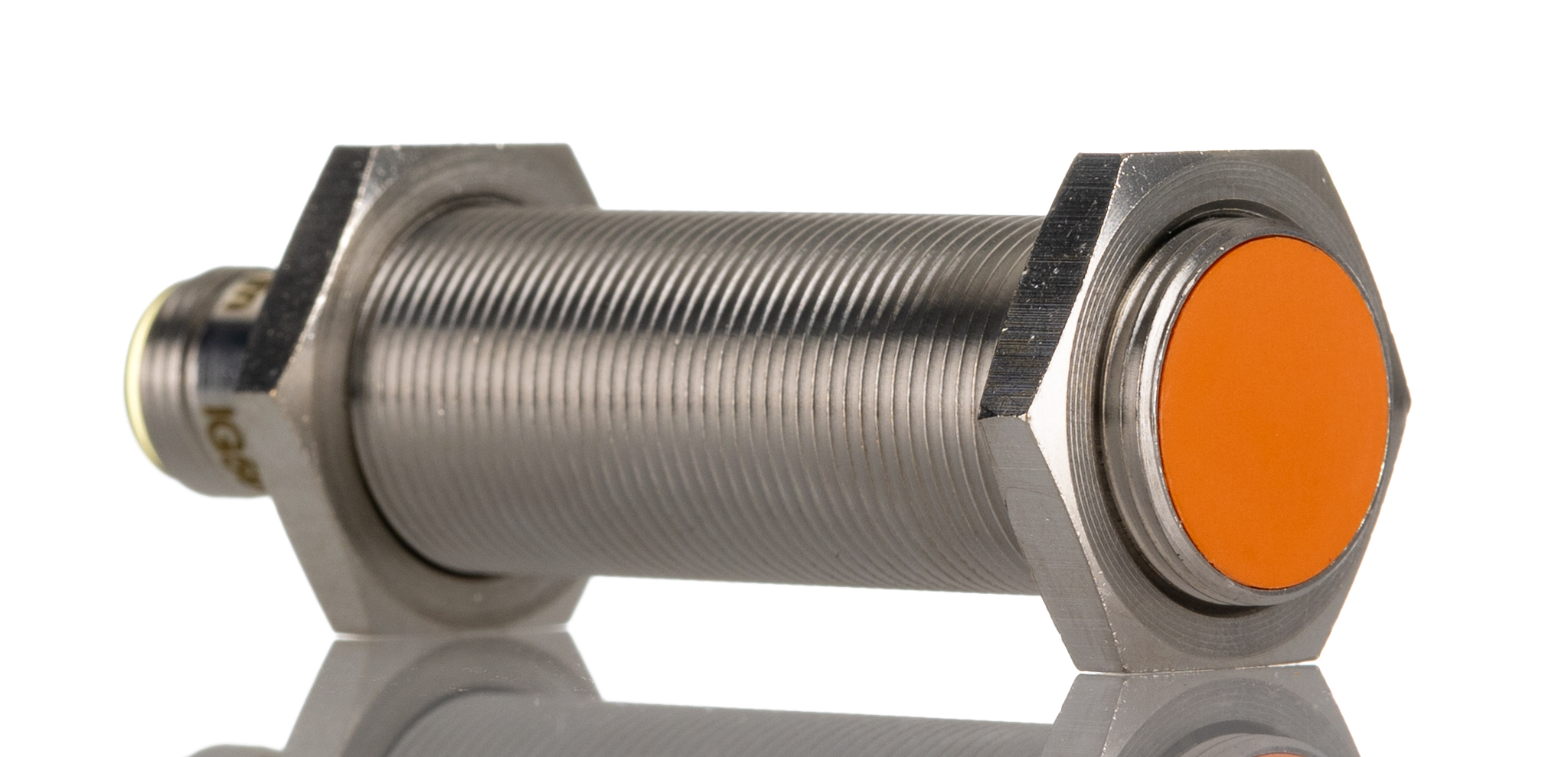 ifm electronic Inductive Threaded Barrel Proximity Sensor, M18, 8 mm Detection, PNP/NPN NO/NC, 10 → 36 V dc