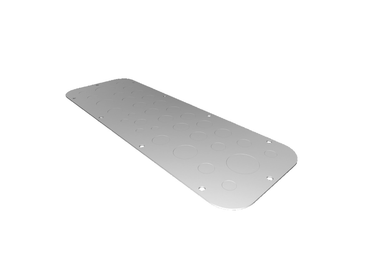 Rittal SZ Series RAL 7035 Sheet Steel Gland Plate, 447mm W for Use with AX