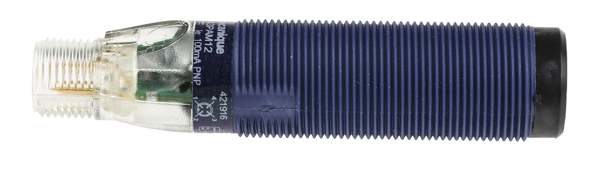 Telemecanique Sensors Ultrasonic Threaded Barrel Proximity Sensor, M18, 500 mm Detection, PNP NO, 12 → 24 V dc