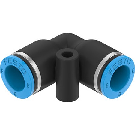 Festo NPQE-L Series Elbow Tube-toTube Adaptor, Push In 8 mm to Push In 8 mm, Push-in Connection Style,