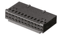 TE Connectivity, AMPMODU MOD IV Female Connector Housing, 2.54mm Pitch, 6 Way, 2 Row