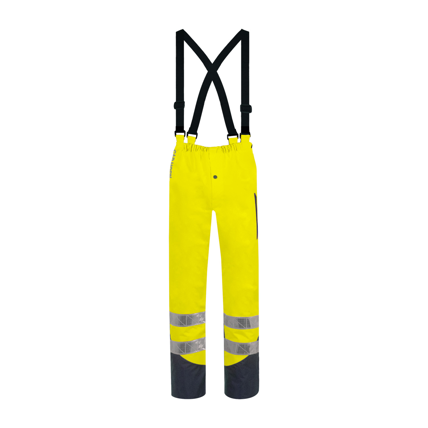 T2S Cap Horn Yellow Hi Vis Work Trouser Waterproof, Hi-Vis, Breathable L L