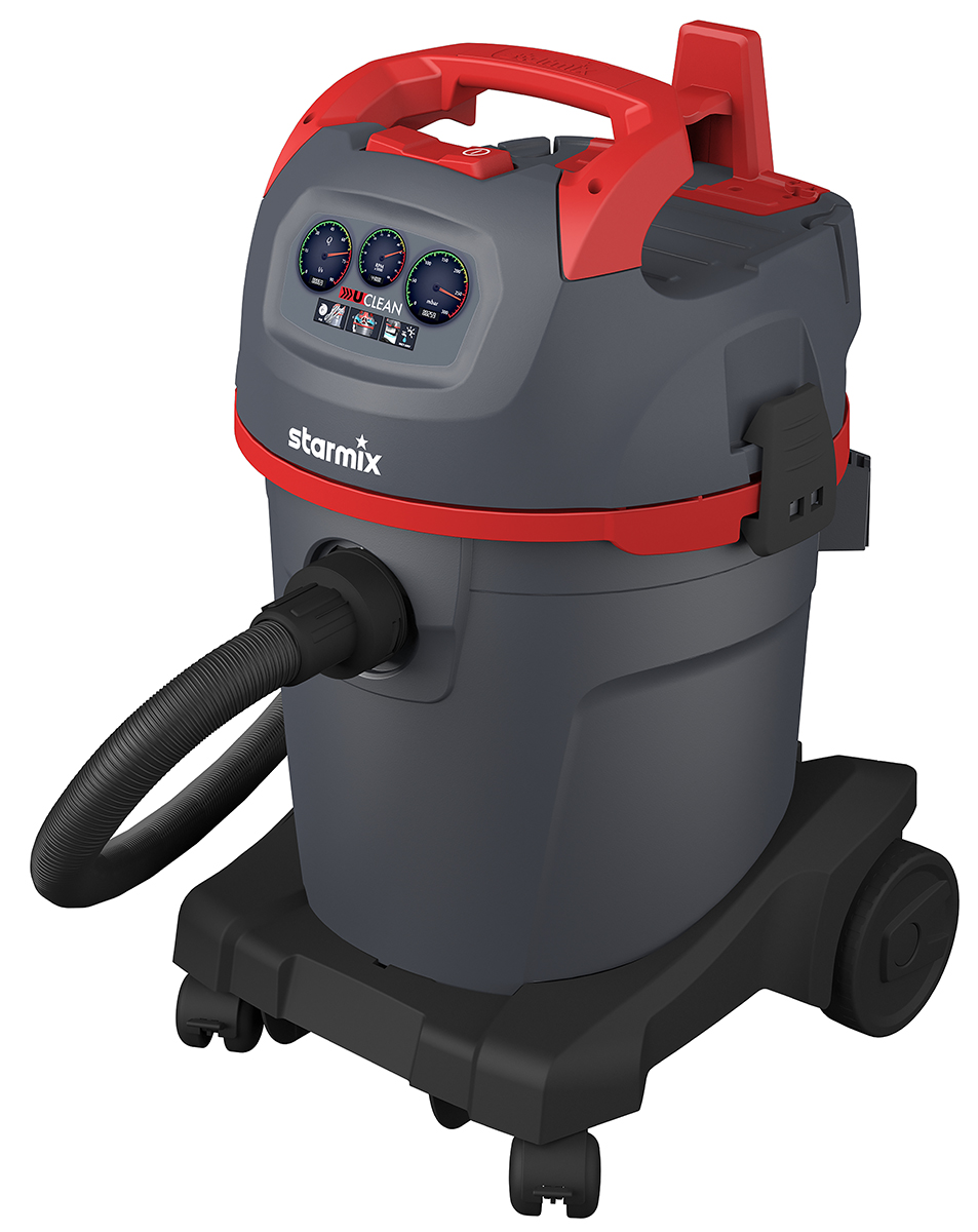 Starmix Starmix uClean 1432 HK Floor Vacuum Cleaner Vacuum Cleaner for Wet/Dry Areas, 8m Cable, 240V ac, Type C - Euro