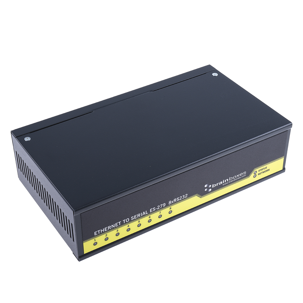 Brainboxes Serial Device Server, 1 Ethernet Port, 8 Serial Port, RS232 Interface, 1Mbit/s Baud Rate