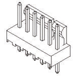 Molex KK 254 Series Straight Through Hole Pin Header, 10 Contact(s), 2.54 mm Pitch, 1 Row, Unshrouded