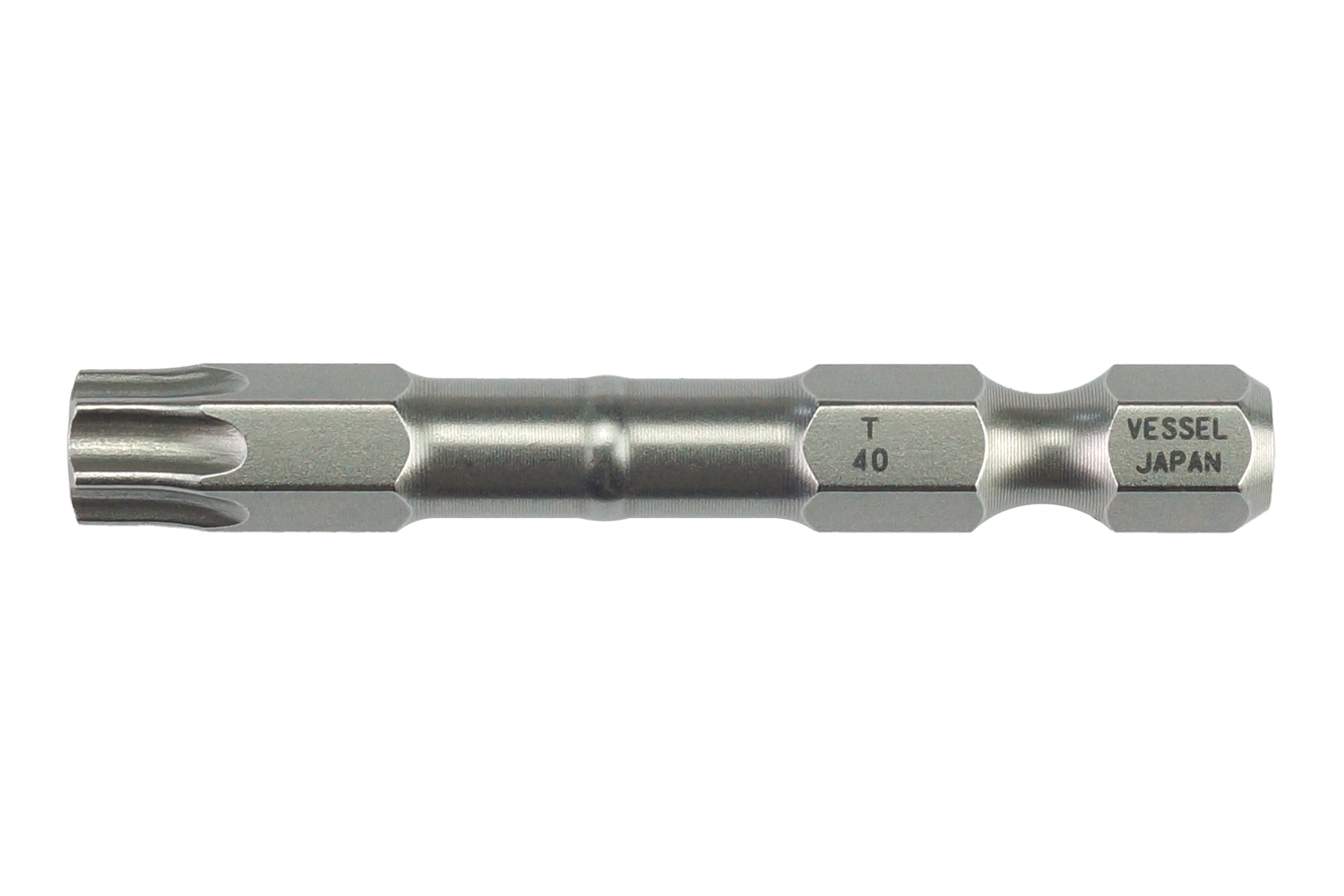 Vessel Hexagon Screwdriver Bit, 50 mm Tip, 1/4 in Drive, Hex Drive, 50 mm Overall