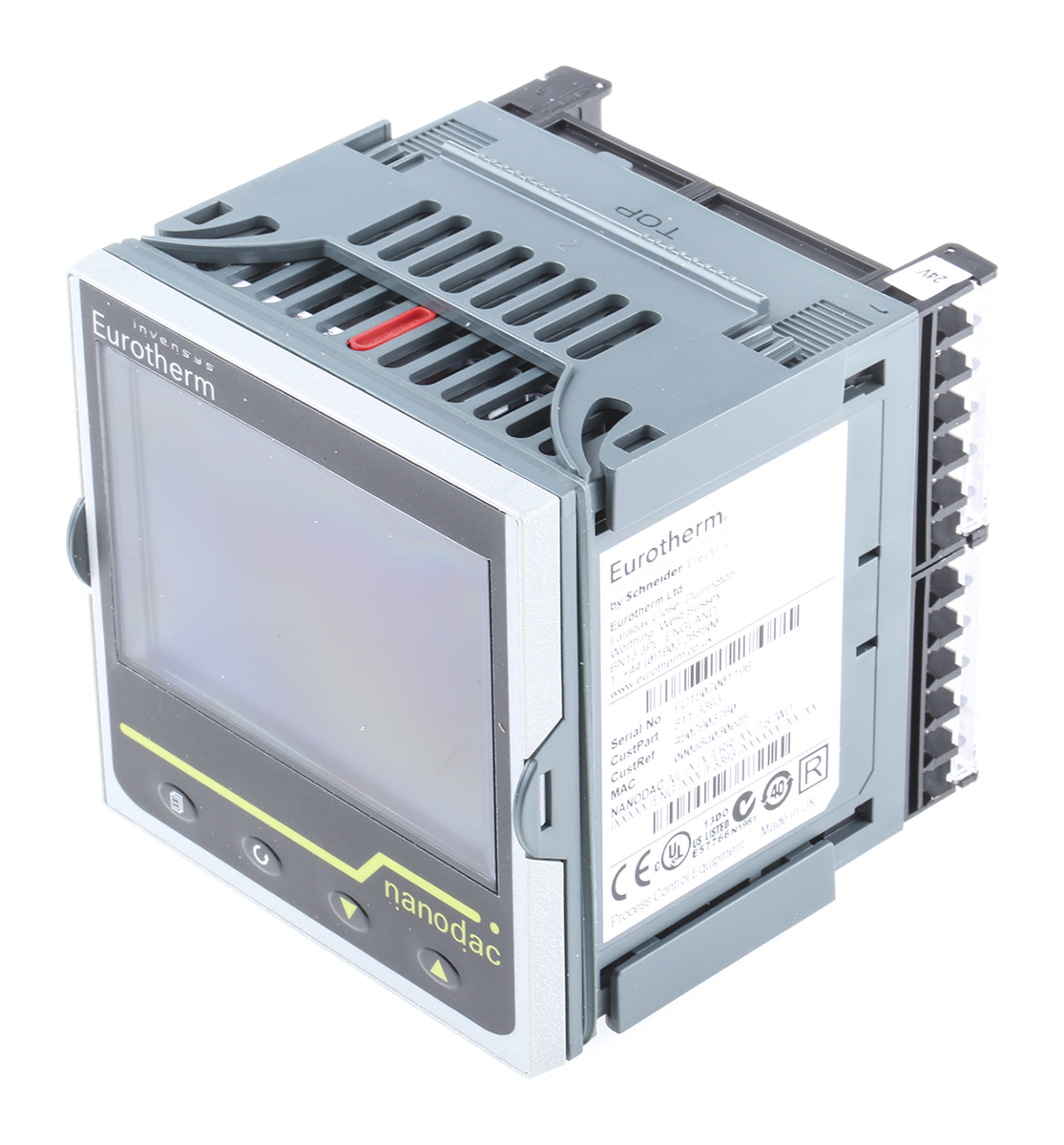 Eurotherm NANODAC/VL, 4 Input Channels, 4 Output Channels, Paperless Chart Recorder Measures Current, Millivolt,