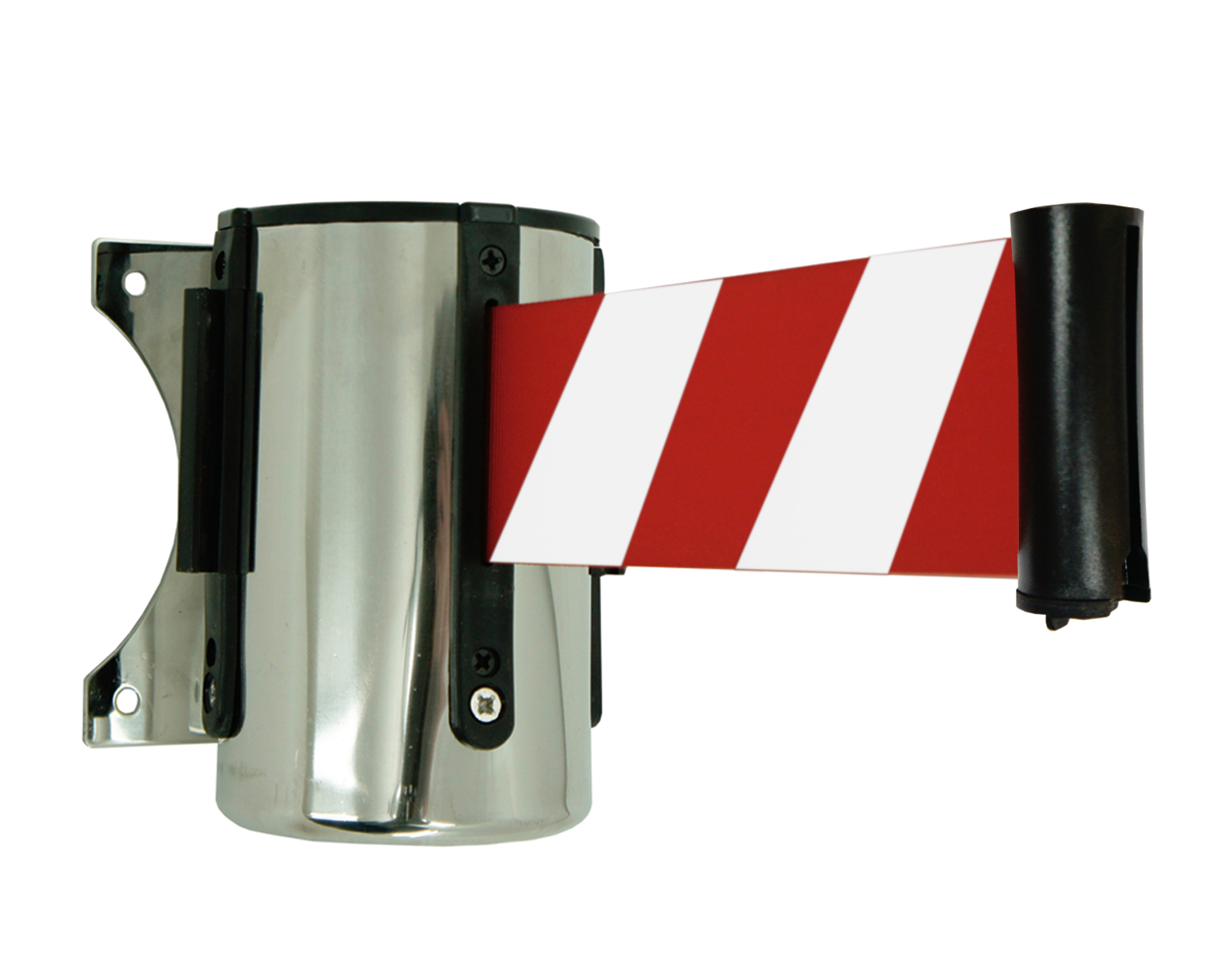 Viso Red & White Aluminium Strap Reel, 2m, Red, White Tape