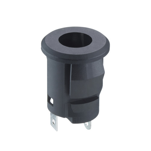 Lumberg, 1610 DC Socket Rated At 2A, 30 V, Snap-In, length 14.4mm, Tin