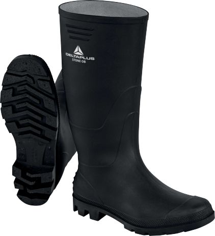 Delta Plus STONE OB FO Black Unisex Safety Footwear, UK 8, EU 42