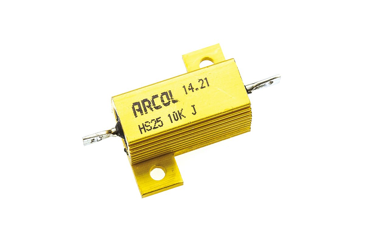 Arcol, 10kΩ 25W Wire Wound Chassis Mount Resistor HS25 10K J ±5%