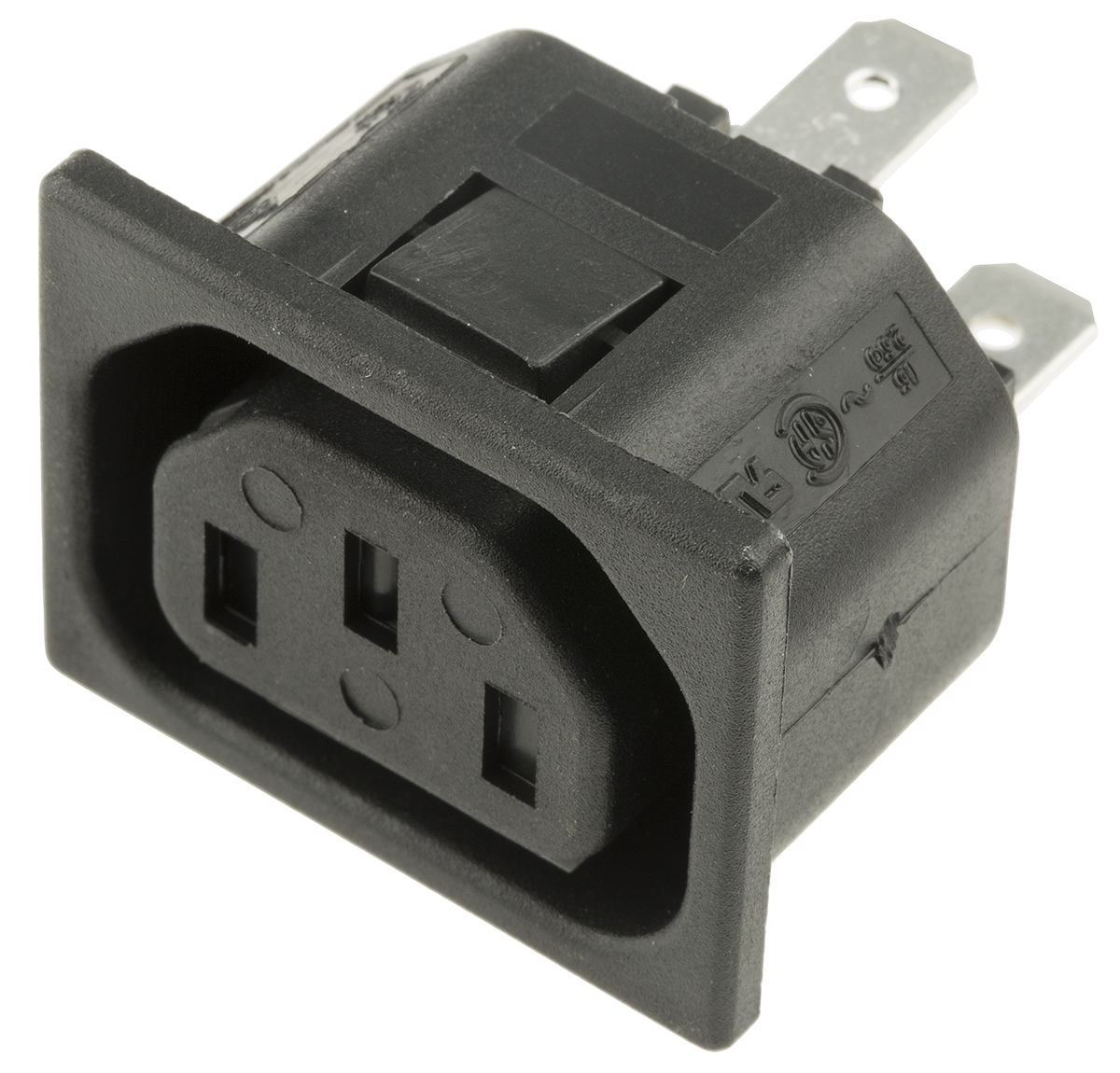 Bulgin C13 Snap-In IEC Connector Socket, 10A, 250 V