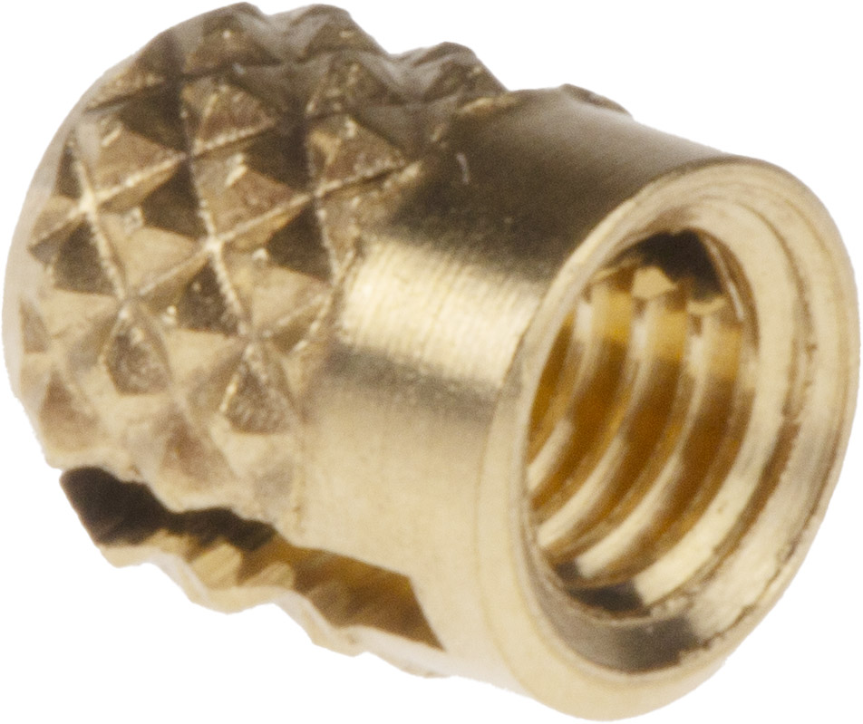 RS PRO, M3 Brass Threaded Insert diameter 4mm Depth 4.78mm