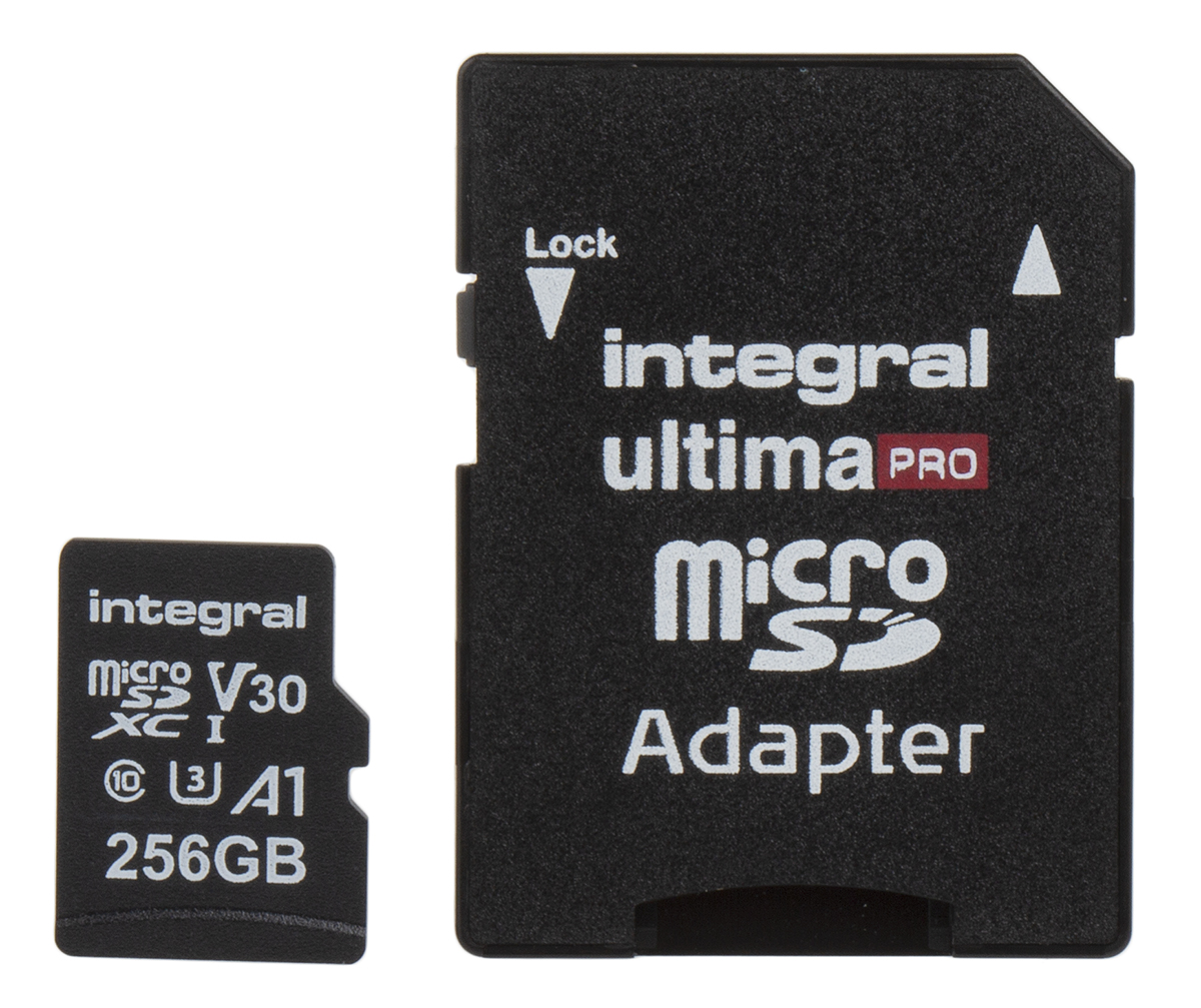 Integral Memory 256 GB MicroSDXC Micro SD Card, Class 10, UHS-1 U3