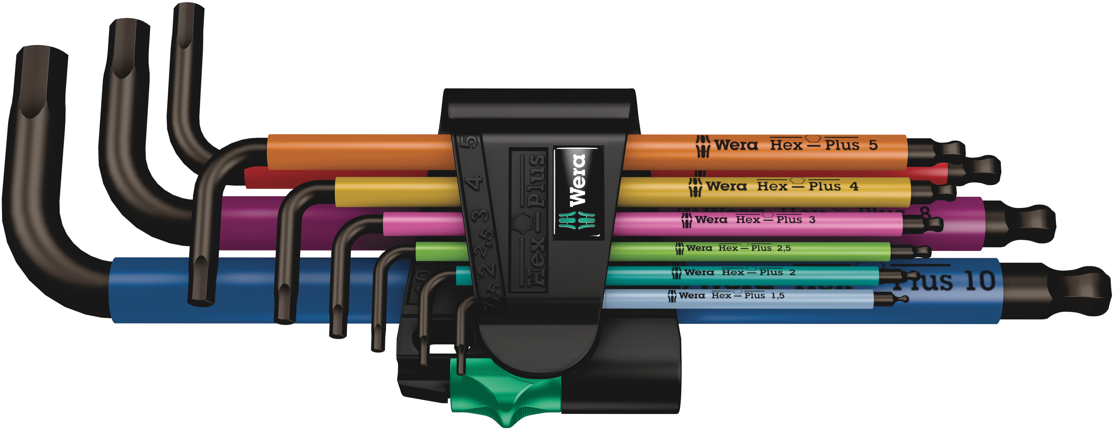 Wera 9 piece L Shape Metric Hex Key Set, 1 x 1.5x90mm