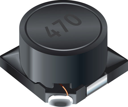 Bourns, SRR7045, 7045 Yes Wirewound Surface Mount Inductor with a Ferrite Core, 10 μH Ferrite Core 20 % 2 A Idc Q:40