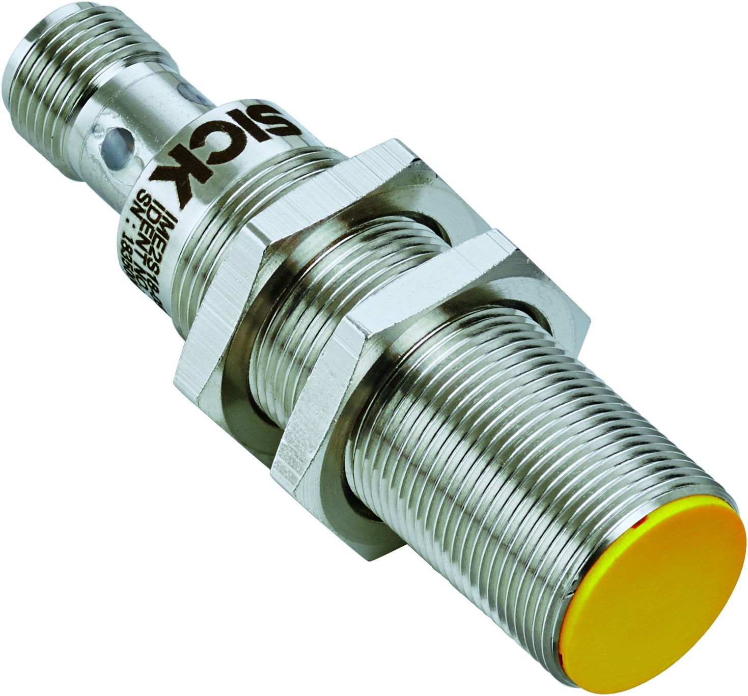 SICK IME2S Series Flush Inductive Non-Contact Safety Switch, 24V dc, Nickel Plated Brass Housing, 2NO, M12