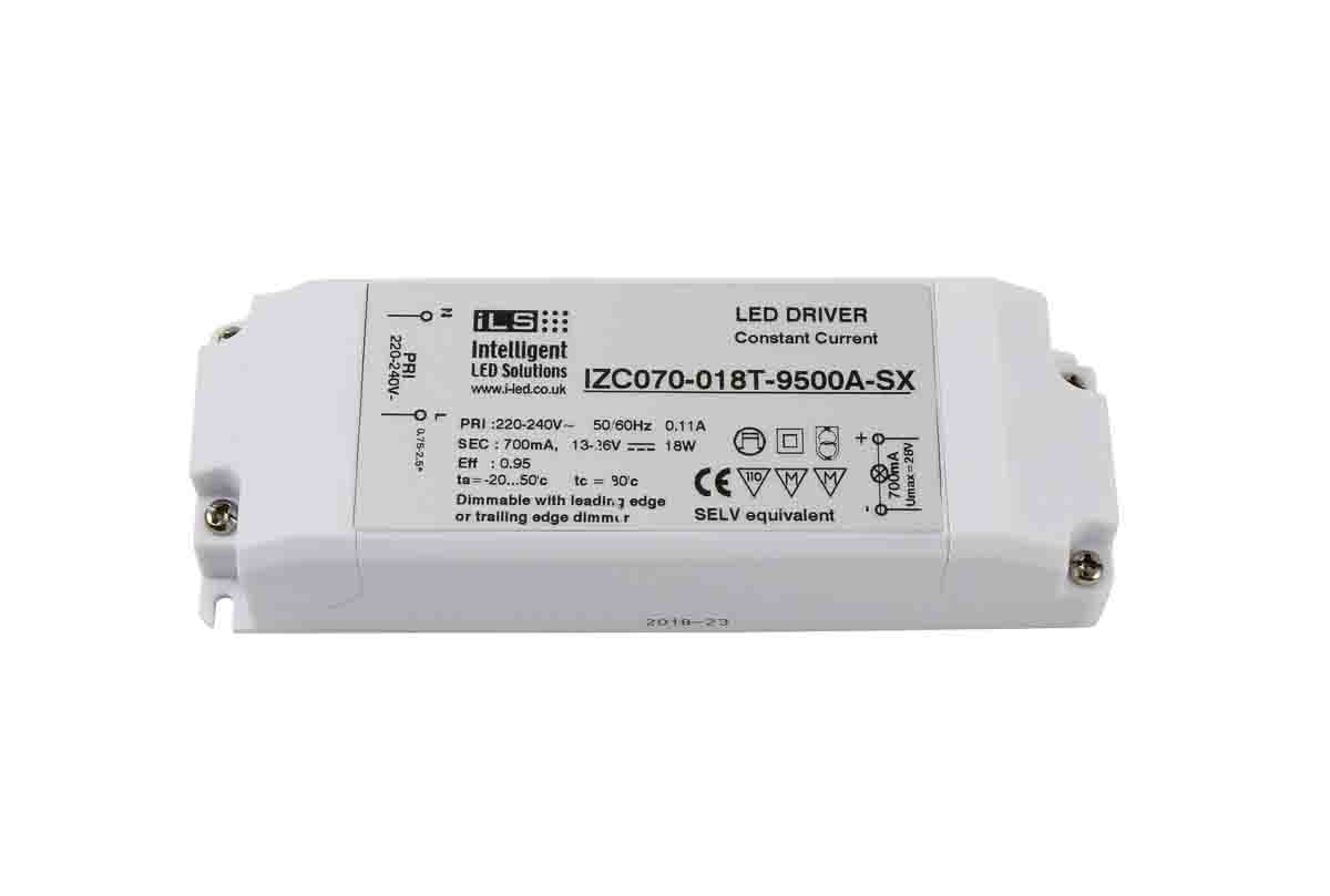 ILS LED Driver, 13 → 26V Output, 18W Output, 700mA Output, Constant Current Dimmable
