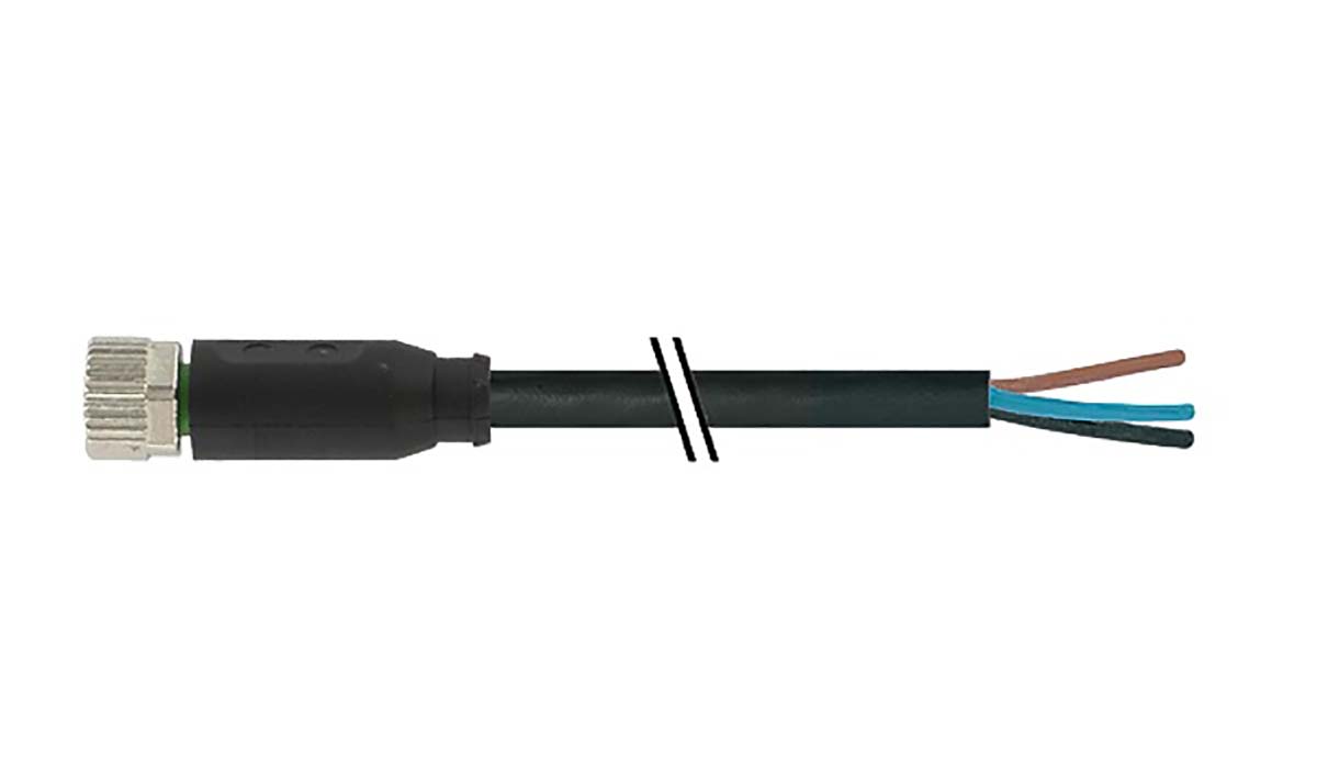 Murrelektronik Limited Female 3 way M8 to Female M8 Sensor Actuator Cable, 5 m