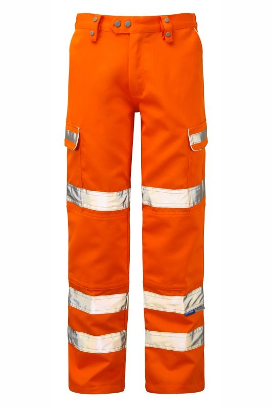 PULSAR PR336R Yellow, Orange Hi Vis Work Trouser 28-54 in 36 in