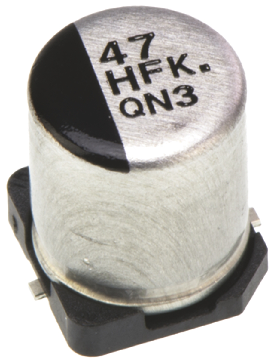 Panasonic 47μF Aluminium Electrolytic Aluminium Electrolytic Capacitor 50V dc, Surface Mount - EEEFK1H470XP