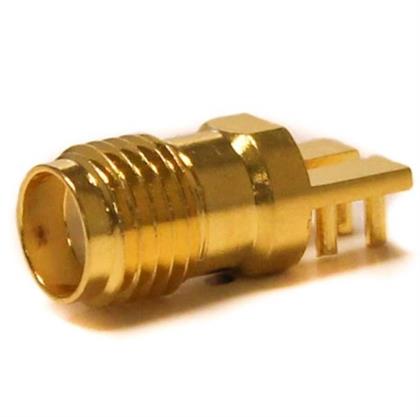 Mueller Electric, Jack Edge Mount SMA Connector, 50Ω, Solder Termination, Straight Body