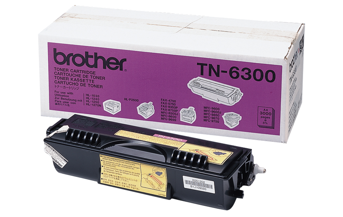 Brother TN-6300 Black Toner Cartridge, Brother Compatible