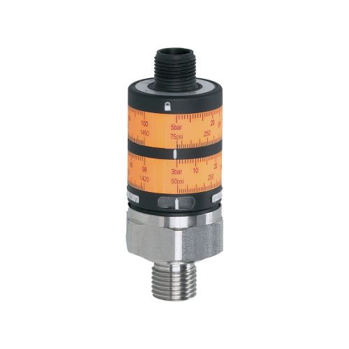 ifm electronic Pressure Sensor, 0bar Min, 400bar Max, PNP Output, Relative Reading
