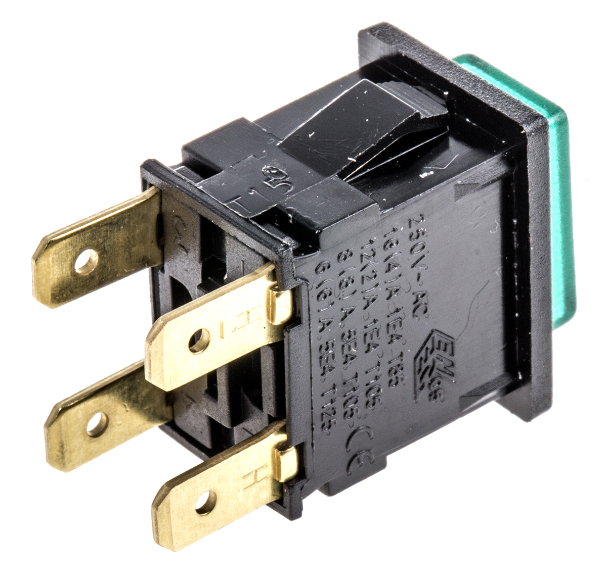 Arcolectric (Bulgin) Ltd 8300 Series Illuminated Push Button Switch, Latching, Panel Mount, DPDT, 250V ac